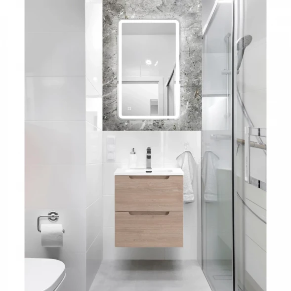 Тумба под раковину BelBagno Etna ETNA-500-2C-SO-RG 49,6 см, подвесная, Rovere Grigio