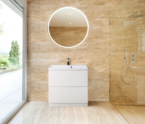 Тумба Bianco Lucido 69,6 см BelBagno Marino MARINO-700-2C-PIA-BL-P