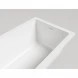 Ванна из литьевого мрамора Salini S-Sense Cascata Kit 104813M 170x70 см, белый матовый
