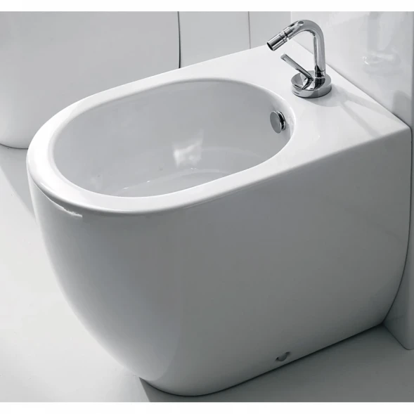 Биде напольное без ободка Kerasan Flo 312001*1