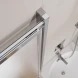 Шторка на ванну Cezares Slider SLIDER-VF-11-90/150-P-Cr 89 см, профиль хром, стекло текстурное