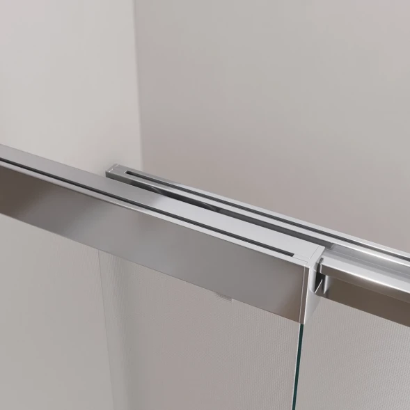 Шторка на ванну Cezares Slider SLIDER-VF-11-90/150-P-Cr 89 см, профиль хром, стекло текстурное
