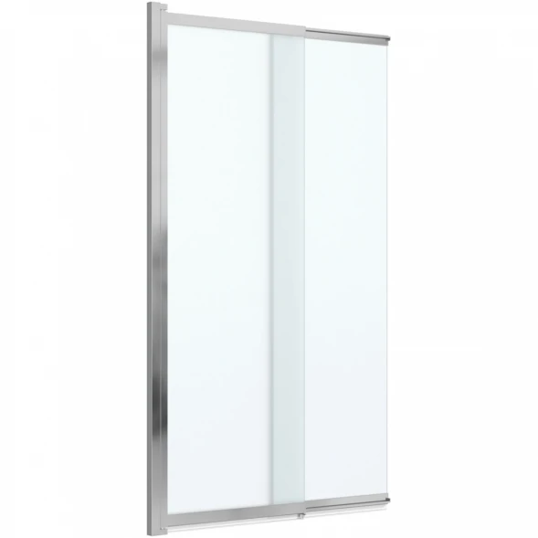 Шторка на ванну Cezares Slider SLIDER-VF-11-90/150-P-Cr 89 см, профиль хром, стекло текстурное