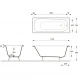 Ванна чугунная Delice Continental DLR230613R-AS 170x70 см, с отверстиями под ручки, антискользящим покрытием, белый