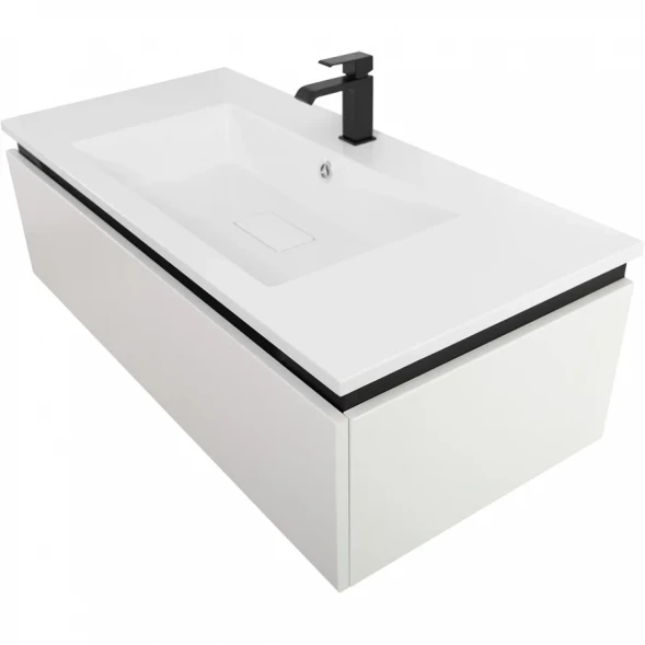 Тумба под раковину Cezares Slider SLIDER-1000-1C-SO-BO 99,8 см, подвесная, Bianco Opaco