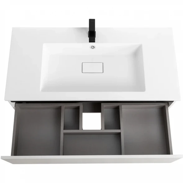 Тумба под раковину Cezares Slider SLIDER-1000-1C-SO-BO 99,8 см, подвесная, Bianco Opaco