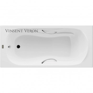 Ванна чугунная Vinsent Veron Haiti VHT1708042H/VH008CH 170x80 см, с ручками, белый