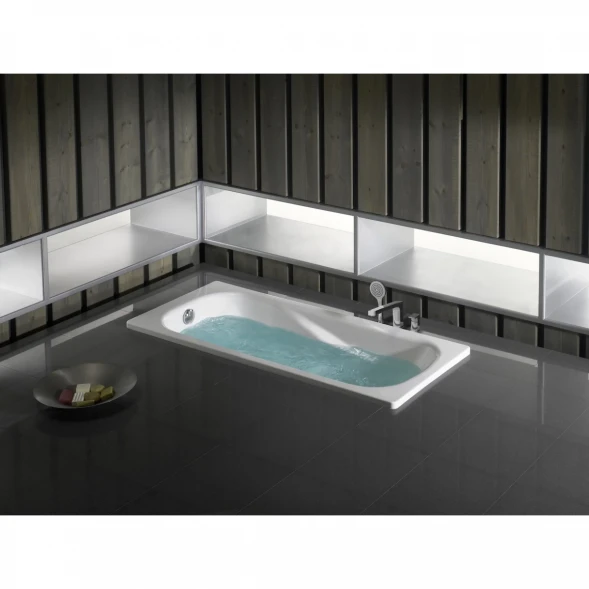 Ванна стальная Roca Princess N 2209E0000 170x70 см, с отверстиями под ручки, антискользящим покрытием, белый