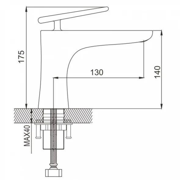 Смеситель для раковины Rose R1601F