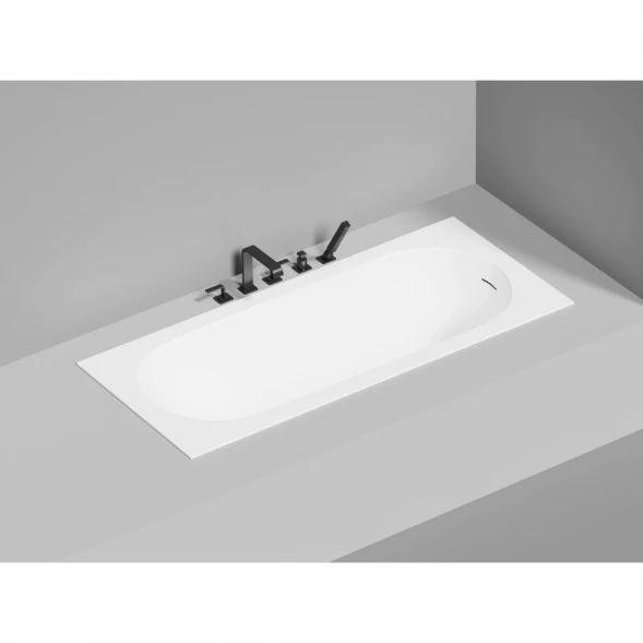 Ванна из литьевого мрамора Salini S-Sense Ornella Kit 102411G 170x75 см, белый глянец