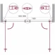 Душевая дверь 145 см BelBagno Etna ETNA-B-2-150-C-Cr прозрачное