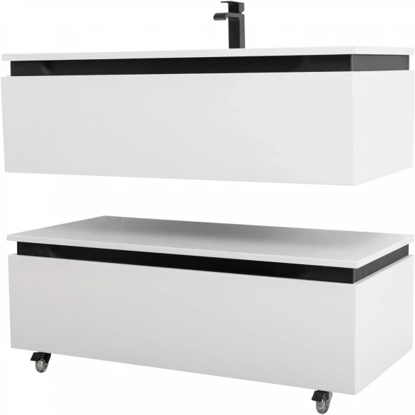 Тумба Cezares Slider SLIDER-1000-1C-PI-BO 100 см, напольная, Bianco Opaco