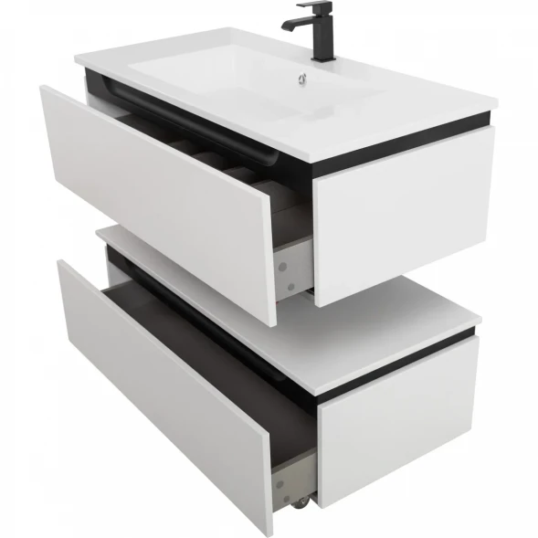 Тумба Cezares Slider SLIDER-1000-1C-PI-BO 100 см, напольная, Bianco Opaco
