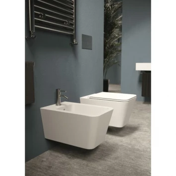 Биде подвесное Alice Hide Square 31220109 белый матовый