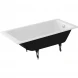 Ванна чугунная Delice Parallel DLR220504RB-AS 160x70 см, с ручками, антискользящим покрытием, белый
