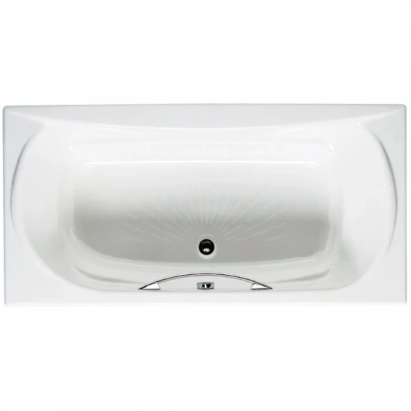 Ванна чугунная Roca Akira 2325G000R 170x85 см, с отверстиями под ручки, антискользящим покрытием, белый
