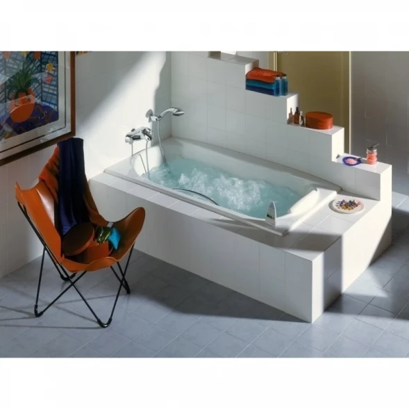 Ванна чугунная Roca Akira 2325G000R 170x85 см, с отверстиями под ручки, антискользящим покрытием, белый