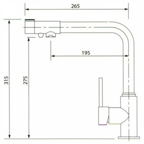Смеситель для кухни с фильтром Kaiser Teka 13044-10 + H851P00