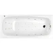 Акриловая гидромассажная ванна 180x80 см Whitecross Layla Slim 0122.180080.100.ULTRA.BR