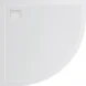 Душевой поддон BelBagno Uno TRAY-MR-UNO-R-90-550-35-W-BO 90x90 см, из литьевого мрамора, четверть круга, белый