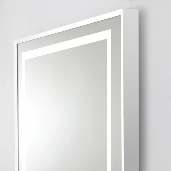 Зеркало BelBagno Kraft SPC-KRAFT-1400-800-LED-TCH-WARM 140x80 см, с LED-подсветкой, сенсорным выключателем, антизапотеванием, алюминий