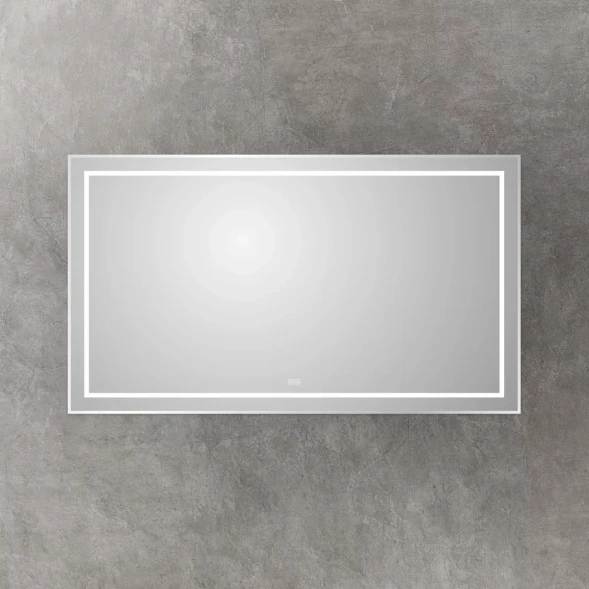 Зеркало BelBagno Kraft SPC-KRAFT-1400-800-LED-TCH-WARM 140x80 см, с LED-подсветкой, сенсорным выключателем, антизапотеванием, алюминий