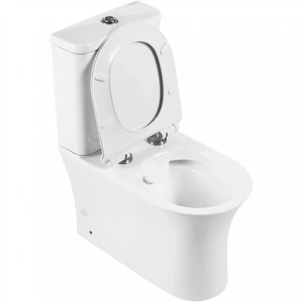 Чаша напольного безободкового унитаза BelBagno Ancona BB1224CPR-P