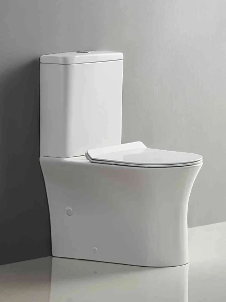 Чаша напольного безободкового унитаза BelBagno Ancona BB1224CPR-P