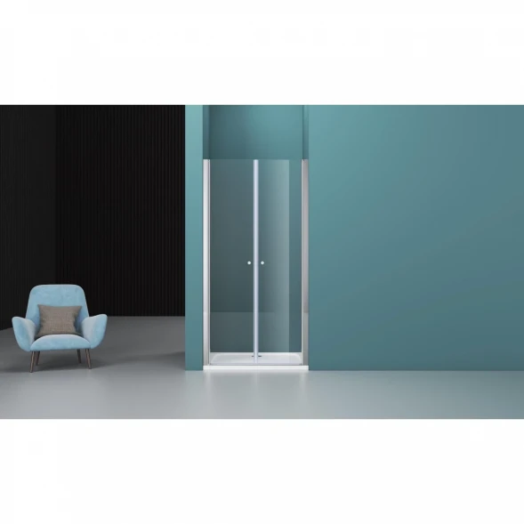 Душевая дверь 155 см BelBagno Etna ETNA-B-2-160-C-Cr прозрачное