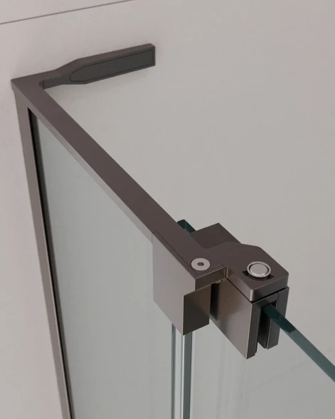 Душевой уголок Cezares Slider SLIDER-AH-1-90-80/90-C-GM 80-90x89,5 см, профиль оружейная сталь матовый, стекло прозрачное