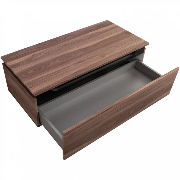 Тумба Cezares Slider SLIDER-1000-1C-PI-NA-P 100 см, напольная, орех дымчатый