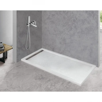 Душевой поддон из литьевого мрамора 140x80 см Cezares TRAY-AS-AH-140/80-30-W