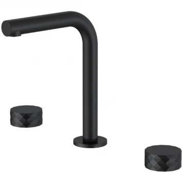 Смеситель для раковины Boheme Stick Diamond 152-B черный матовый