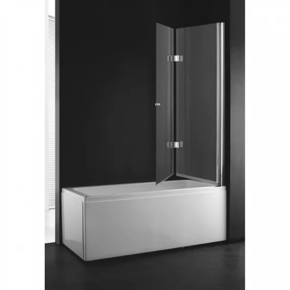 Шторка для ванны Cezares Verona 120 см текстурное стекло VERONA-W-V-21-120-P-Cr-R