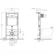 Комплект подвесной унитаз BelBagno Stylus CZR-513-TH-R + CZR2316SC + система инсталляции BelBagno BB002-80 + BB051CR