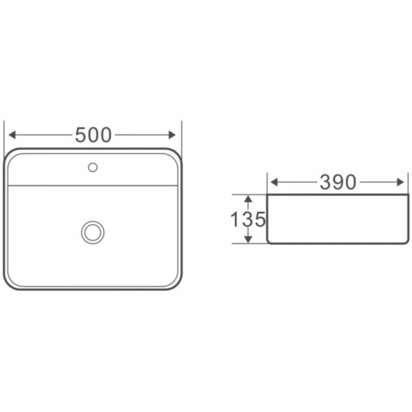 Раковина 50x39 см BelBagno BB1321