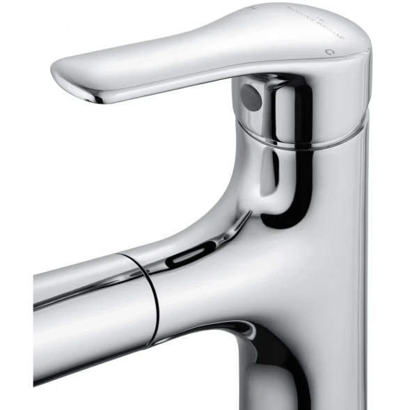 Смеситель для раковины Wonzon &amp; Woghand WW-AE4151-CR с выдвижным изливом, хром