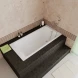 Ванна чугунная Delice Parallel DLR220505RB-AS 170x70 см, с ручками, антискользящим покрытием, белый