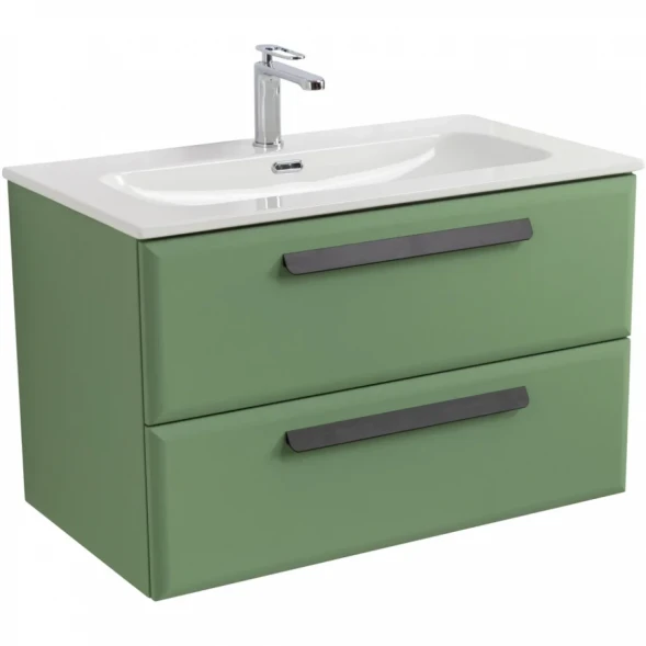 Тумба под раковину Cezares Eco ECO-CER-N-800-2C-SO-PS-P 80 см, подвесная, фисташковый матовый
