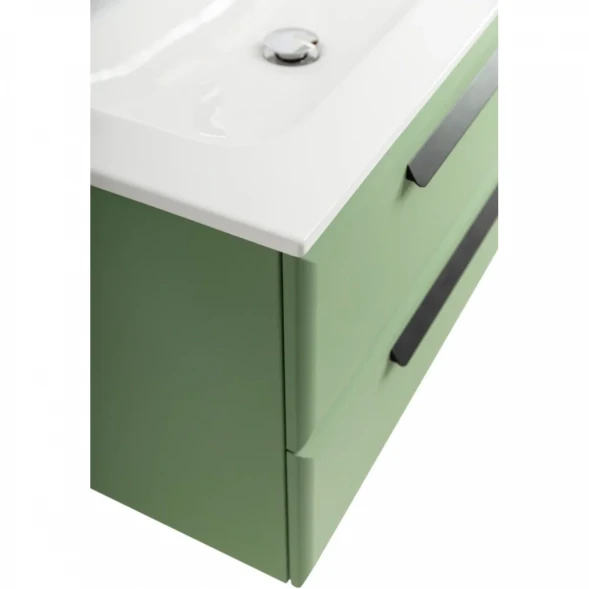 Тумба под раковину Cezares Eco ECO-CER-N-800-2C-SO-PS-P 80 см, подвесная, фисташковый матовый