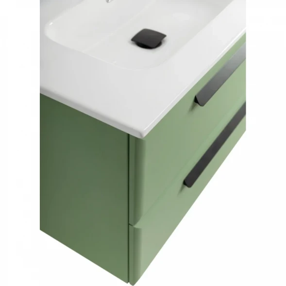 Тумба под раковину Cezares Eco ECO-CER-N-800-2C-SO-PS-P 80 см, подвесная, фисташковый матовый