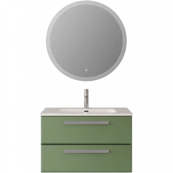 Тумба под раковину Cezares Eco ECO-CER-N-800-2C-SO-PS-P 80 см, подвесная, фисташковый матовый