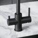 Смеситель для кухни Sancos Vela SC4013MB с подключением к фильтру, черный матовый