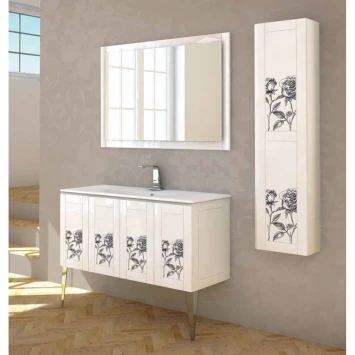 Зеркало 120x80 см белый глянец Cezares 45009
