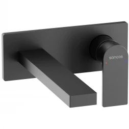 Смеситель для раковины Sancos Studio SC9017MB встраиваемый, черный матовый