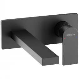 Смеситель для раковины Sancos Studio SC9017MB встраиваемый, черный матовый