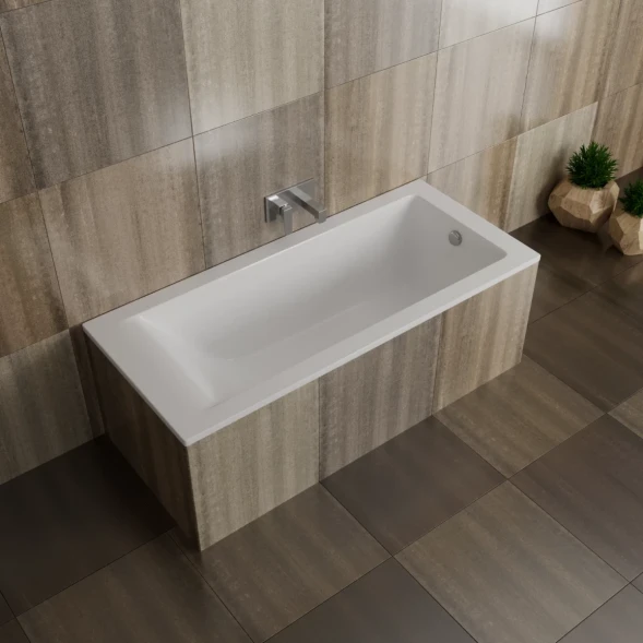Ванна из литьевого мрамора Delice Diapason DLR330005-G 170x70 см, белый
