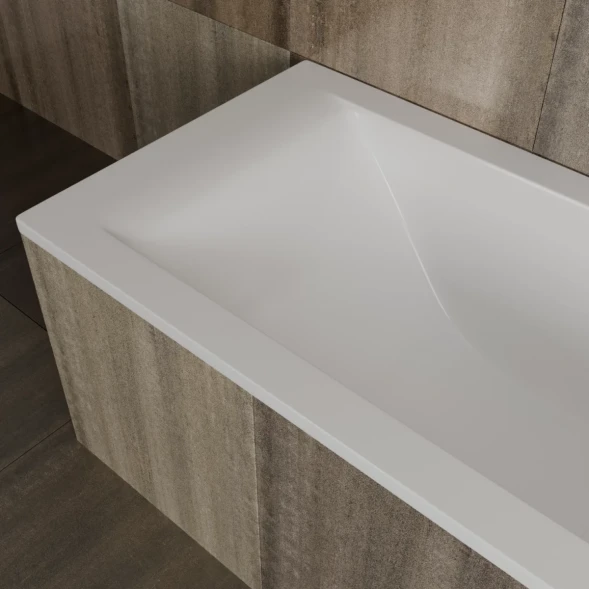 Ванна из литьевого мрамора Delice Diapason DLR330005-G 170x70 см, белый