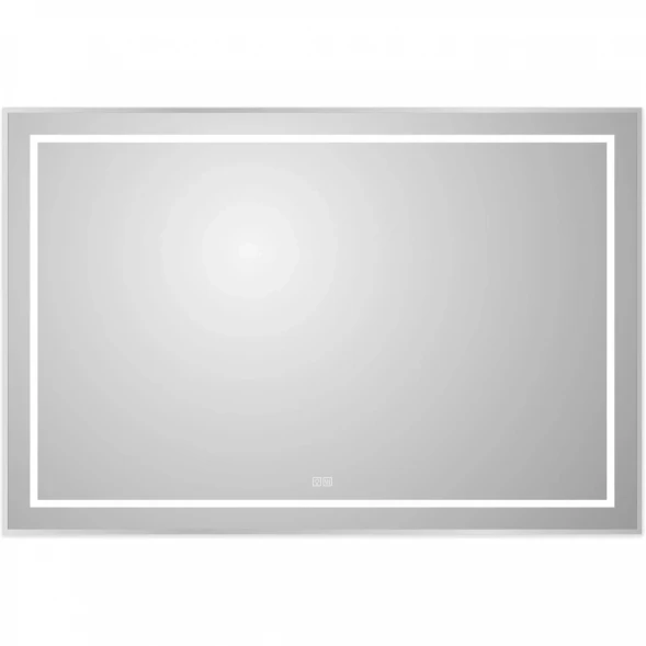 Зеркало BelBagno Kraft SPC-KRAFT-1200-800-LED-TCH-WARM 120x80 см, с LED-подсветкой, сенсорным выключателем, антизапотеванием, алюминий