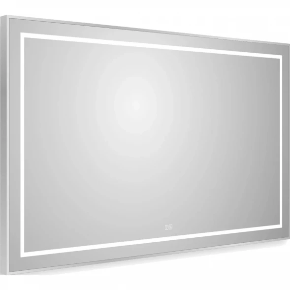 Зеркало BelBagno Kraft SPC-KRAFT-1200-800-LED-TCH-WARM 120x80 см, с LED-подсветкой, сенсорным выключателем, антизапотеванием, алюминий